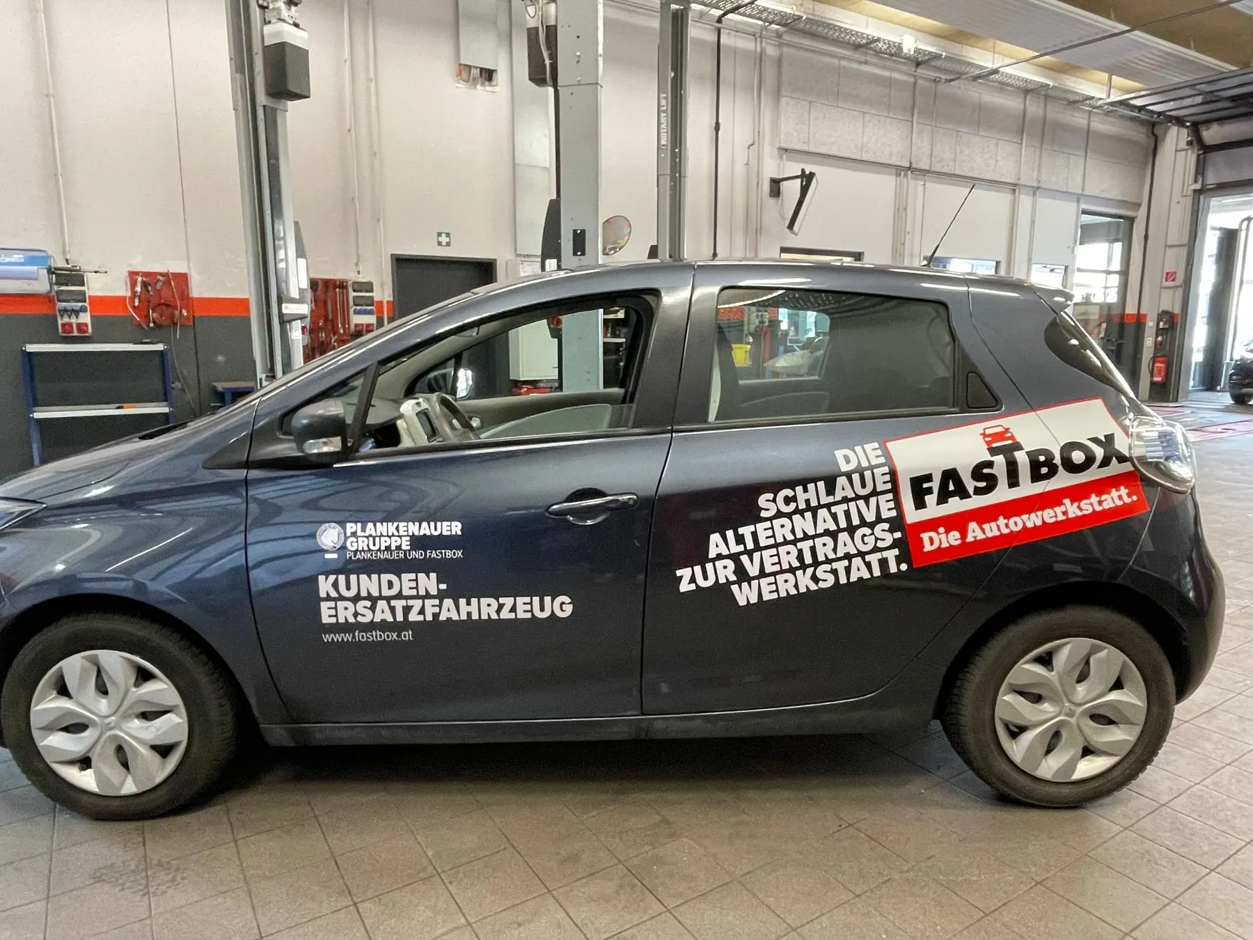 Renault Zoe als Kundenersatzfahrzeug von Fastbox